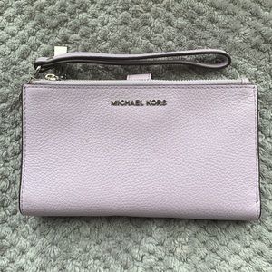 Michael Kors Adele double zip wristlet/wallet